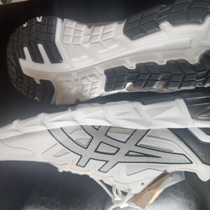 Men's ASICS GEL WITH ORTHOLITE Black and White Athletic Shoes